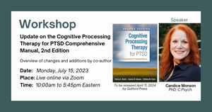 Update on the CPT for PTSD Comprehensive Manual, 2nd Edition (July 15, 2024) Online